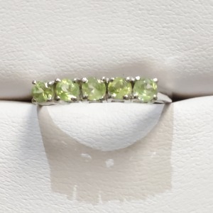 Silver Peridot Ring