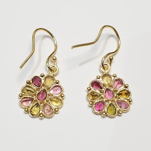 Silver Tourmaline Earrings