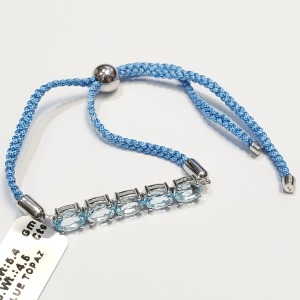 Silver Blue Topaz Bracelet