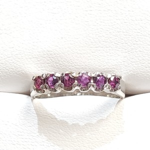 Silver Garnet Ring
