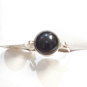 Silver Black Onyx Ring