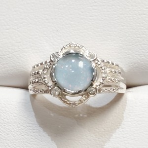 Silver Opal Ring