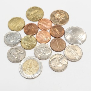 Silver Pack Of 15 International Coins