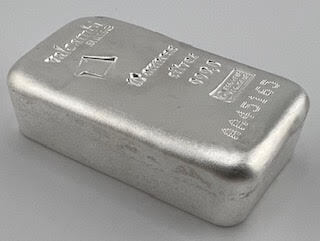 Valcambi 10 Ounce Bar, .999 Pure Silver