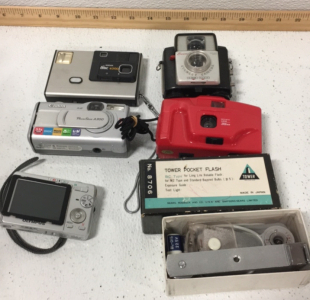 Kodak 4000-Canon A300-Olympus FE-190-Tower Pocket Flash 8706-and More