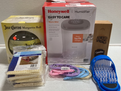 Honeywell Warm Mist Humidifier, Jose Cuervo Margarita Ball, Foot Shower Scrubber, Travel Hangers, Rug Non-Slip Mats, Canadian Whisky Box