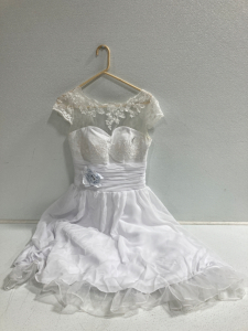 Beautiful Knee Length Wedding Dress