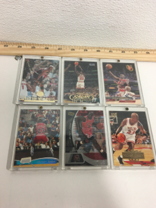 (6) 1990’s Michael Jordan Basketball Cards