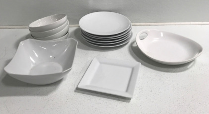 White Porcelain Dish Set