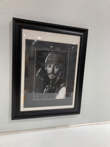 Johnny Depp Pirates Of The Caribbean Framed Picture