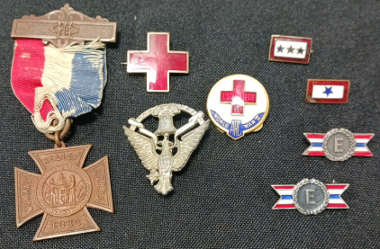 WWII Mother's Pins And Woman's Relief 1883 Pin