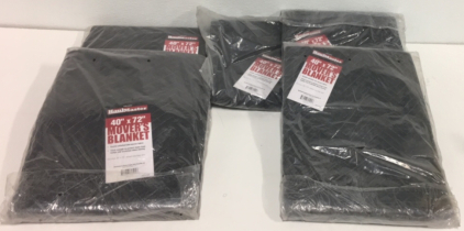 (5) Haulmaster 40&rdquo; x 72&rdquo; Movers Blankets