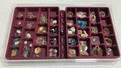 Tray of Various Costume Jewelry