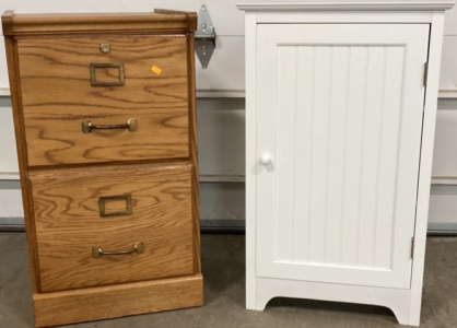 Wooden Filing Drawer, White Wooden Cabinet