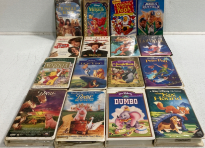 (16) Assorted VHS Disney Movies