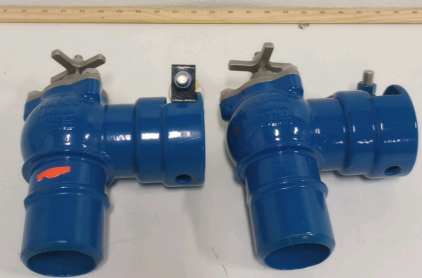 (2) NEW HARCO 2" LATERAL ISOLATION VALVE W/ GRIP RING 2" X 6"