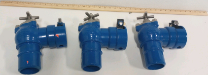 (3) NEW HARCO 2" LATERAL ISOLATION VALVE W/ GRIP RING 2" X 6"