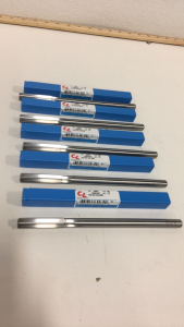 (5) New Chicago Latrobe 1/2&rdquo; x 8&rdquo; High Speed Steel Straight Shank Chucking Reamer Drill Bits