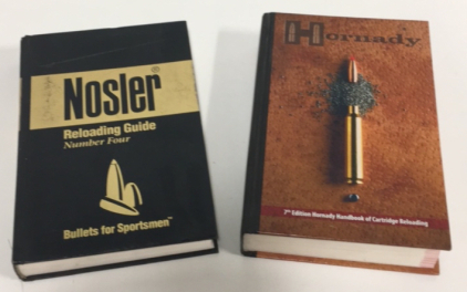 (1) Hornady 7th Edition Handbook Of Cartridge Reloading Hard Cover Book (1) Nosler Reloading Guide Number 4 Hard Cover Book