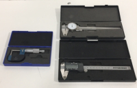 (1) Pittsburgh Digital Caliper Case (1) Midway Analog Caliper In Case (1) Analog 0-1” Caliper