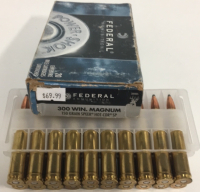 (1) Box Of (20) Federal Ammunition 300 Win Magnum Ammunition