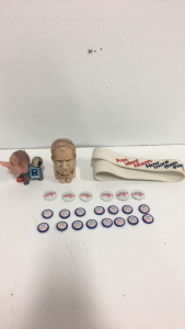 (1) Richard Nixon Toy Elephant (1) Richard Nixon Sculpture (1) Richard Nixon Campaign Belt (20) Richard Nixon Political Buttons