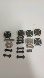 (7) WW2 Marksman Medals (5) WW2 Marksman Sub Medals<br/>