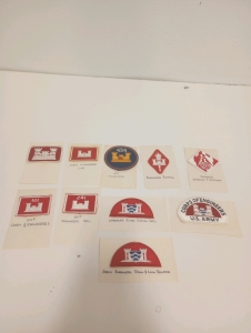 (10) Vintage US Military Engineer Brigade Patches