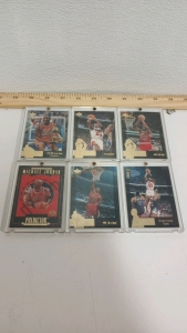 (5) 1998 Upper Deck Michael Jordan Bulls Basketball Cards (1) 1995 Upper Deck " Predictor" Michael Jordan Basketball Card