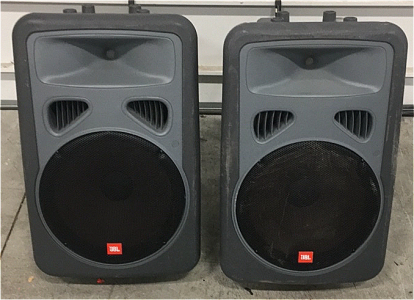 (2) JBL Brand Neutrik Speakon 2-Way 15&rdquo; Amphitheater Speakers