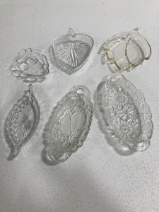 (6) Assorted Glass Candy Dishes