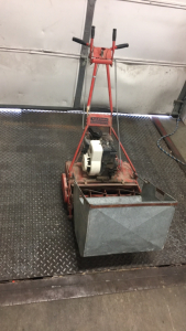 All steel Brand 20&rdquo; Front Throw Power Mower With 2HP Briggs Stratton Motor
