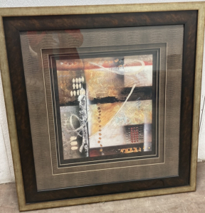 Large Framed Abstract Wall Art