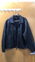 Mens Black Leather Coat