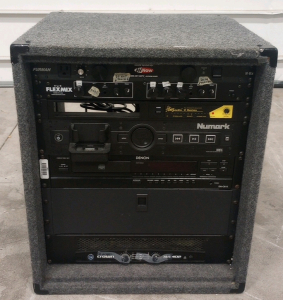 (1) Odyssey Concert Amplifier Box (1) Furman Flexmix Equalizer (1) Fitnessaudio PLL Diversity Receiver (1) Numark Player Recorder For Ipod (1) Denon Cd Player (1) Crown Amplifier