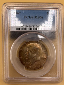 1967 MS66 PCGS Silver Kennedy Half Dollar