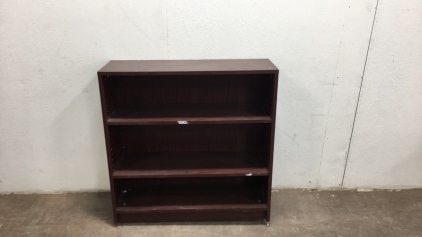 Dark Cherry Stained Bookshelf