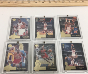 (3) 1996 Upper Deck Collectors Choice Michael Jordan Basketball Cards (3) 1996 Upper Deck Sp Michael Jordan Basketball Cards