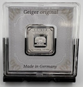 Geiger Silver Bar - 5 Gram .999 Pure, in Assay