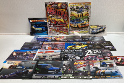 Top Fuel Dragster and Various Racing Signed Posters