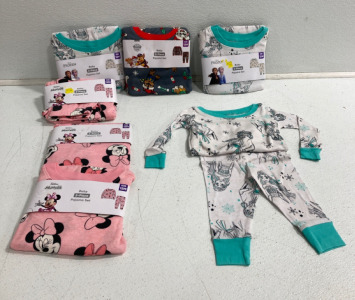 (7) Size 12 Months Toddler Pajama Sets