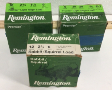 (3) Boxes Of (25) Remington 12GA. 2-3/4” Shotgun Shells