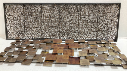 (2) Large Indoor/Outdoor Decorative Wall Art