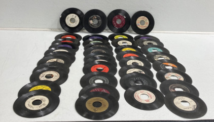 (40) Assorted Mini Vinyl Records