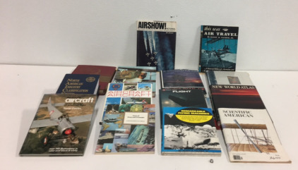 (14) Vintage Aviation Airplanes Books