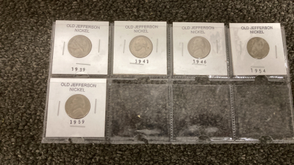 Old Jefferson Nickels 1939-1959