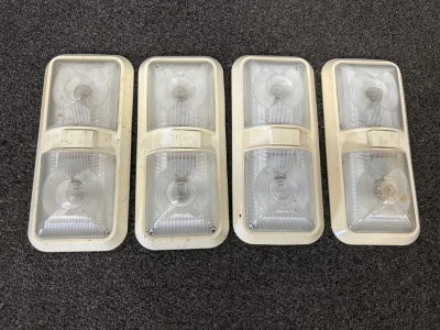 (4) Double Sided RV Hardwired Lights Please Inspect