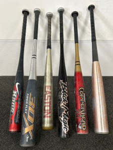 (6) Aluminum/ Alloy Baseball Bats