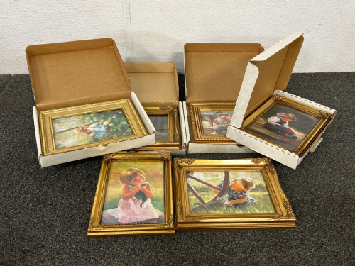 (6) Collectible Donald Zolan Framed Lithgraphs Please Inspect