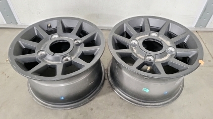 Pair of 4 Lug 15" wheels